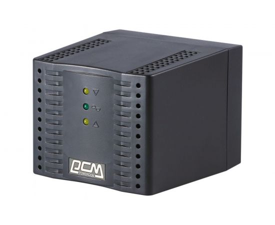 Стабилизатор напряжения Powercom черный TCA-2000 BL 