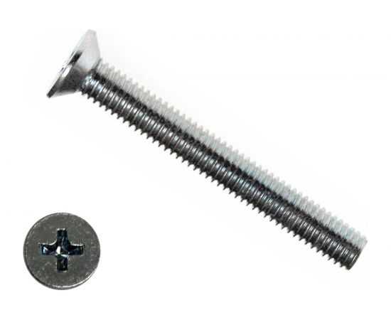 Потайной винт КРЕП-КОМП цинк, DIN965, 4х60 30 шт вп460мф 