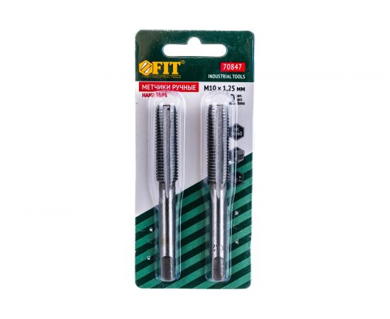 Метрические метчики 10х1.25 мм 2 шт FIT IT 70847 