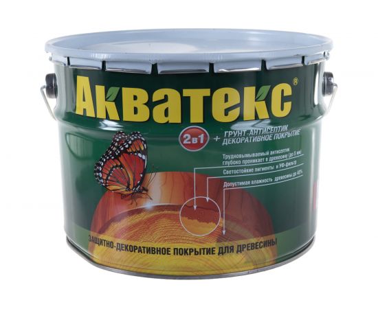 Защитно-декоративное покрытие для древесины Акватекс Рябина 10 л 558 – изображение 2
