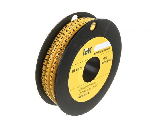 Маркировочное колько IEK 0-1.5мм, 2, МК, 1000шт/ролл UMK00-2 – изображение 3