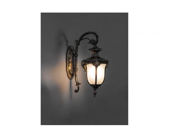 Садово-парковый светильник FERON PL4042 60W 230V E27 270х175х410мм черное золото 11422 – изображение 3