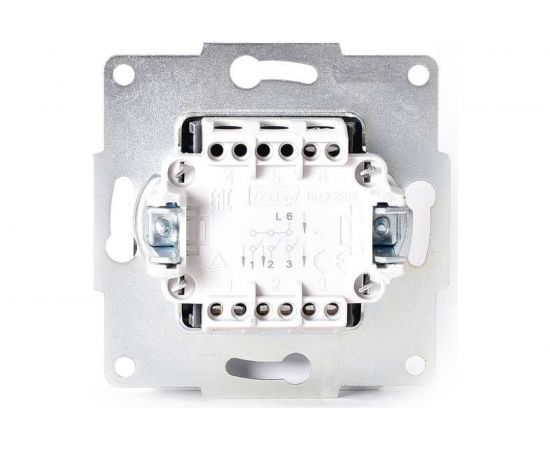 Двойной выключатель Lezard KARINA с подсветкой, чёрный бархат 707-4288-112 – изображение 3