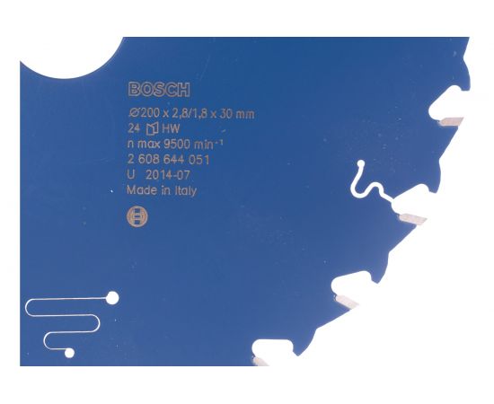 Диск пильный по дереву Expert for Wood (200x30 мм; 24T) для погружных и ручных циркулярных пил Bosch 2608644051 – изображение 3