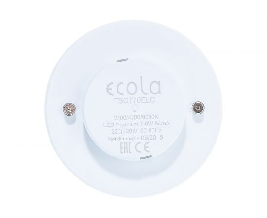 Светодиодная лампа Ecola GX53 LED Premium 7,0W Tablet 220V с измен цв.темп.2700/4200/6000K/ мат стекло 27x75 T5CT70ELC – изображение 3