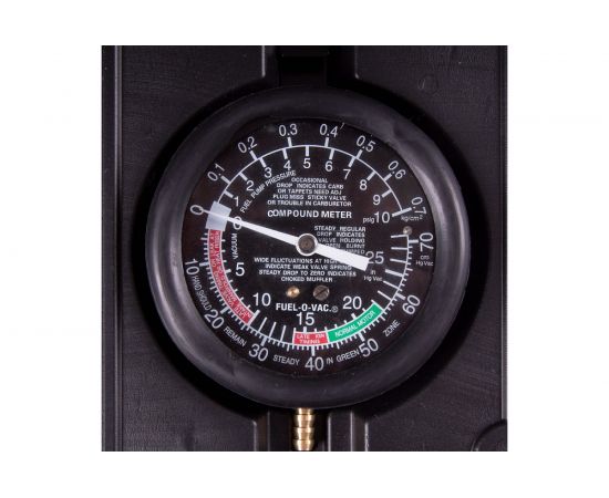 Вакуумметр AFFIX от -1 до 1 бар, комплект адаптеров, кейс, 5 предметов AF12030003C – изображение 4