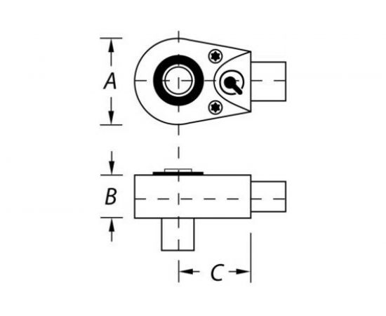 Трещоточная насадка 1/4" 9х12 LLR NORGAU N512-00 051111600 – изображение 4