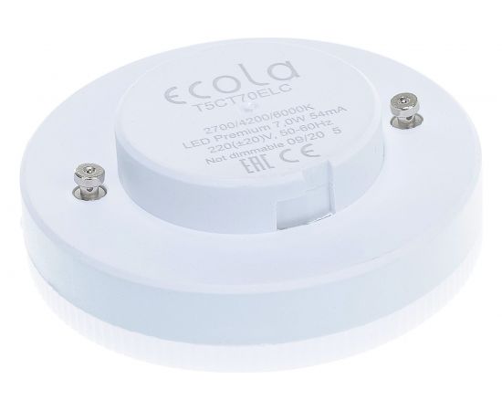 Светодиодная лампа Ecola GX53 LED Premium 7,0W Tablet 220V с измен цв.темп.2700/4200/6000K/ мат стекло 27x75 T5CT70ELC – изображение 4