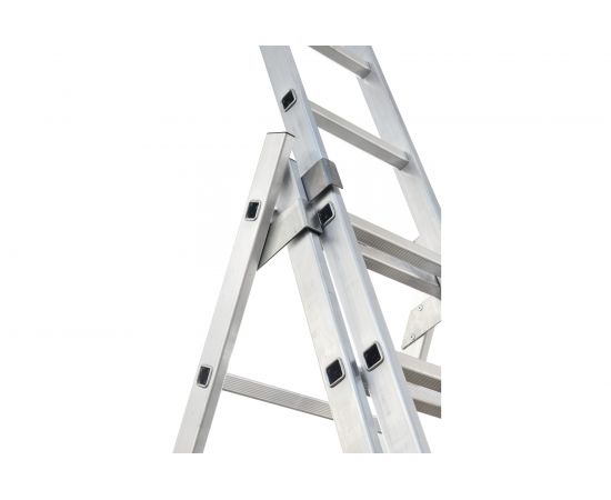 SMARTY Трёхсекционная алюминиевая лестница 3х10 SN011-310 – изображение 5