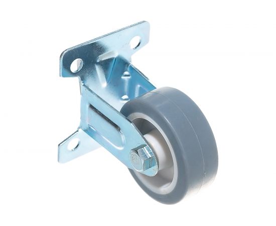 Колесо неповоротное (50 мм; г/п 40 кг; термопластичная резина/полипропилен) ЗУБР 30946-50-F 