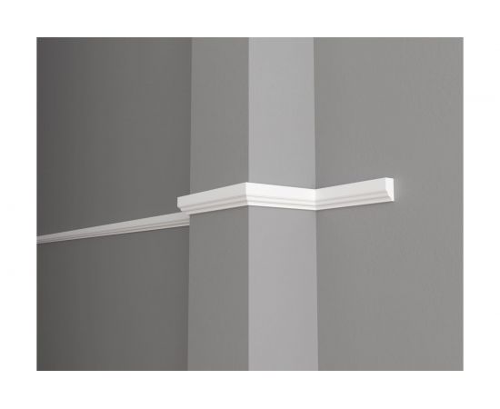 Стеновой молдинг Decor-Dizayn ударопрочный влагостойкий под покраску 30Х16Х2000 мм DD609 