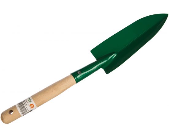 Посадочный совок с деревянной ручкой, узкий, рабочая часть 160мм РОСТОК 39605 