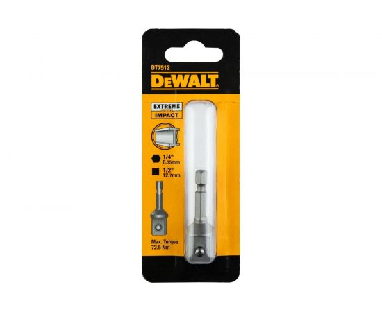 Адаптер шестигранник 1/4 - квадрат 1/2 DEWALT DT7512 