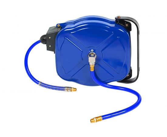 Шланг на автоматической катушке, полиуретановый (8х12 мм; 15 м; резьба 1/4") МАСТАК 681-08015HR 