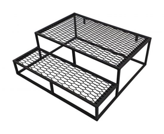 Крыльцо Уличные лестницы Сота 2 ступени с площадкой 600 мм SOTA-2-60 