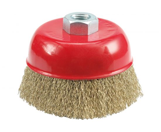 Щетка-крацовка Vorel 75 мм х М14 чашка с гайкой 06970 