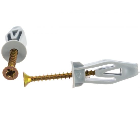 Дюбель для гипсокартона Стройбат 8х28 мм с шурупами 50 шт. 2620510/269021 