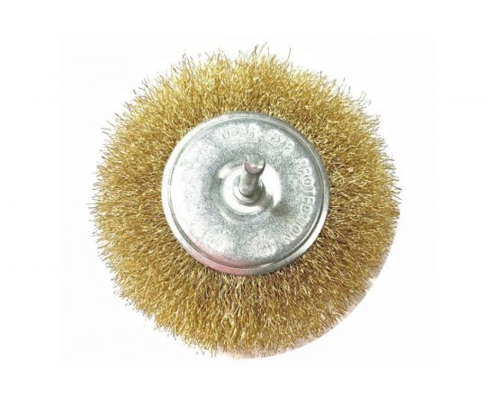 Щетка металлическая со шпилькой плоская 65 мм для дрели ON 20-02-165 