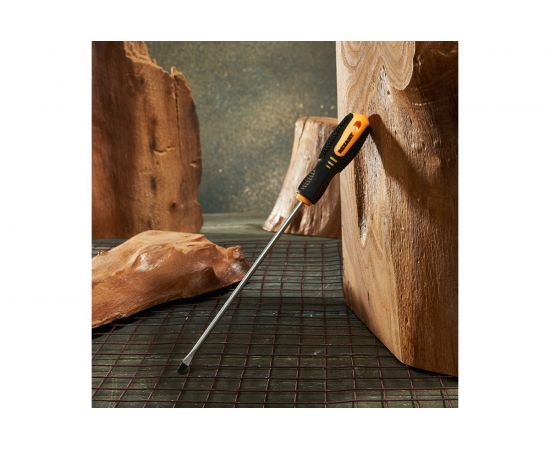 Шлицевая отвертка REXANT SL 4х150 мм, двухкомпонентная рукоятка 12-6425 – изображение 2