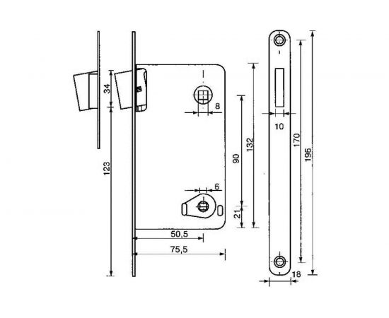 Магнитная сантехническая защелка MORELLI MM 2090 PG цвет-золото 9008730 – изображение 2