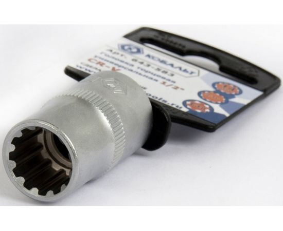 Универсальная торцевая головка 1/2, 14мм, Cr-V, SPLINE КОБАЛЬТ 643-583 – изображение 2