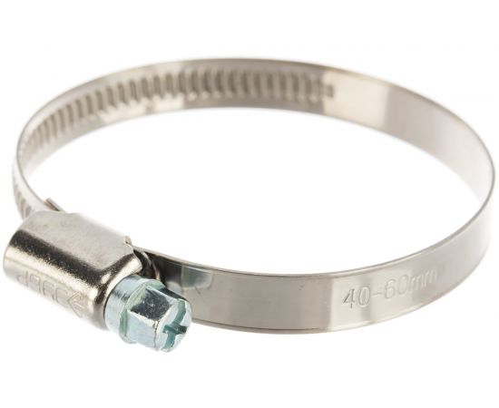 Хомуты Зубр ЭКСПЕРТ нерж. сталь накатная лента 9мм 40-60мм 5шт 3787-40-60 – изображение 2