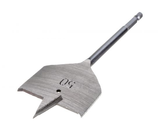 Сверло перовое по дереву (50 мм; шестигранный хвостовик) vertextools 1133-50 – изображение 2