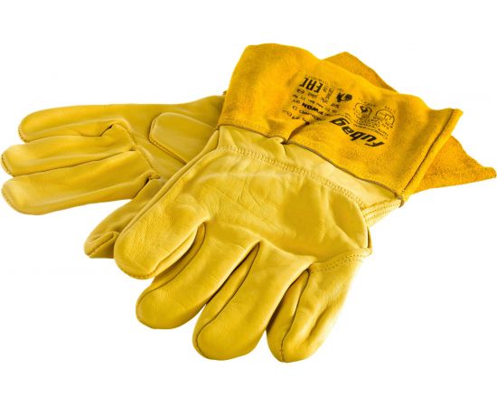 Сварочные краги FUBAG FWGN 9Y TIG, без подкладки, желтые 641184 – изображение 3