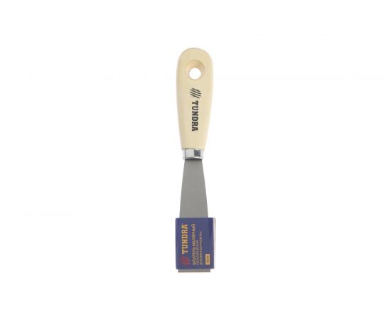 Малярный шпатель TUNDRA металлический, деревянная рукоятка, 25 мм 1006521 – изображение 3