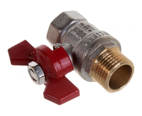 Шаровой кран Terma RED 1/2 в/н бабочка 26114 – изображение 3