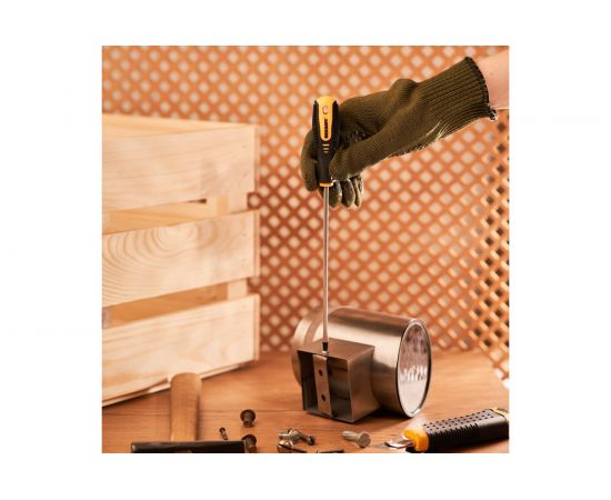 Шлицевая отвертка REXANT SL 4х150 мм, двухкомпонентная рукоятка 12-6425 – изображение 4