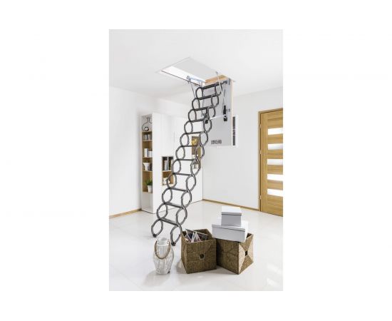 Ножничная лестница FAKRO LST 60х120 см, высота 280 см 860426 – изображение 4