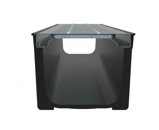 Пластиковый лоток Стилот SteePlain DN100 H100 со стальной решеткой P1010S – изображение 4