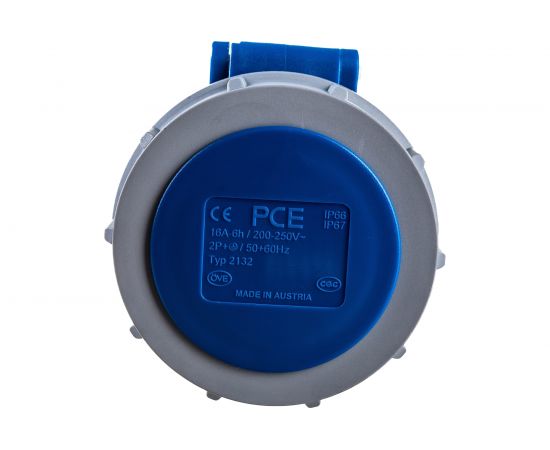 Кабельная розетка PCE 16А 230V 1P+N+E IP67 2132-6 – изображение 5