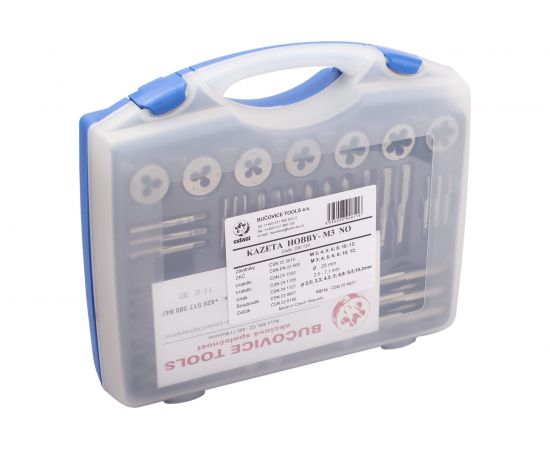 Резьбонарезной набор Bucovice Tools M 3, 39 предметов, М3-М12, в кейсе 330120 – изображение 7