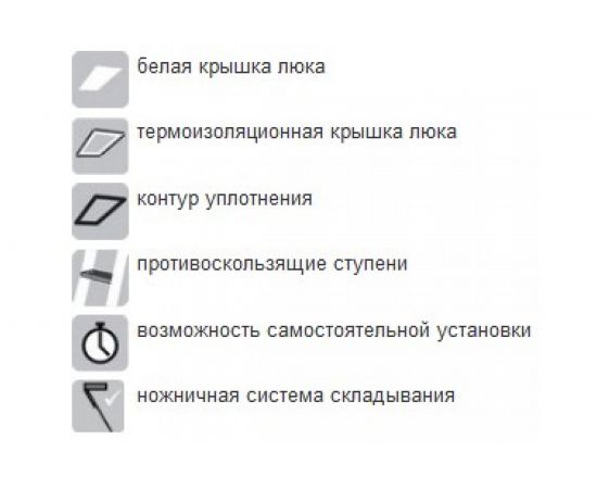 Ножничная лестница FAKRO LST 60х120 см, высота 280 см 860426 – изображение 8