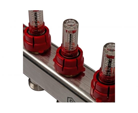 Коллектор из нержавеющей стали в сборе с расходомерами STOUT 4 выхода SMS 0907 000004 – изображение 8