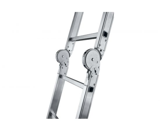 Лестница-трансформер 4х3 + стальная платформа Алюмет Т 433 SP – изображение 8