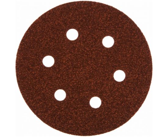 Круг шлифовальный на липучке (5 шт; 150 мм; 6 отверстий; Р100) PATRIOT 820010123 