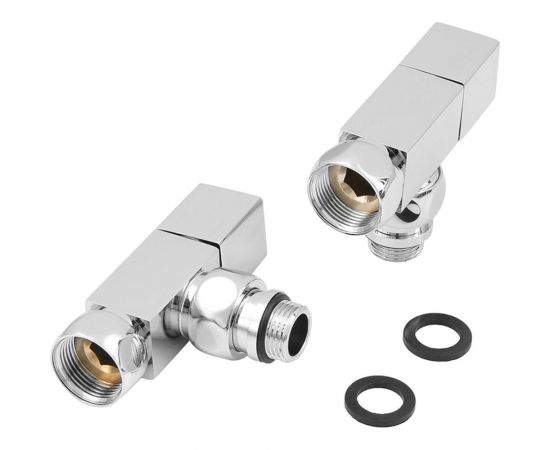 Угловой кран-Вентиль SG квадрат, ручка квадр, хром, 3/4х1/2 г/ш, 2 шт 01CH0405/2 