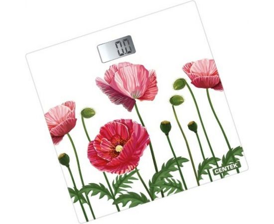 Напольные электронные весы Centek Маки 180кг, 0,1кг, LCD 45x28, размер 26х26см CT-2416 Маки 
