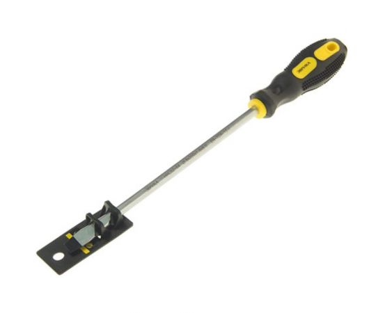 Шлицевая отвертка SL8х200мм 8мм магнитная с противоскользящей ручкой ЭВРИКА ER-7DA-15H 