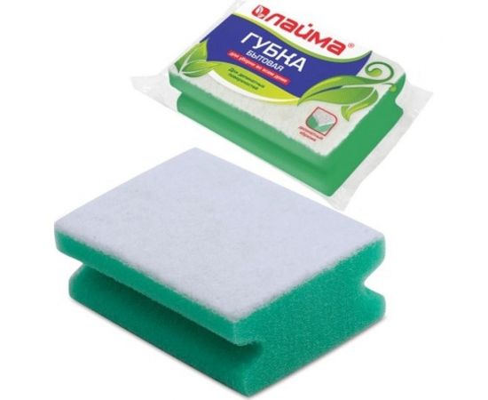 Бытовая губка для уборки ЛАЙМА 601556 