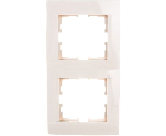 Двухместная вертикальная рамка LEZARD KARINA б/ вст крем 707-0300-152 