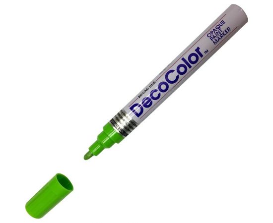 Лаковый маркер MARVY UCHIDA с круглым наконечником 2-4мм светло-зеленый LIGHT GREEN MAR300/11 