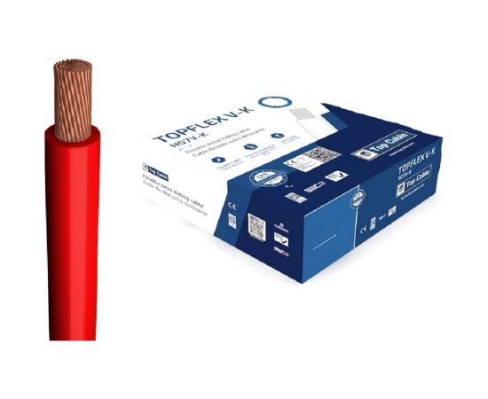 Монтажный гибкий провод Top Cable 1x0.75 красный TOPFLEX V-K H05V-K 131R000SR100 