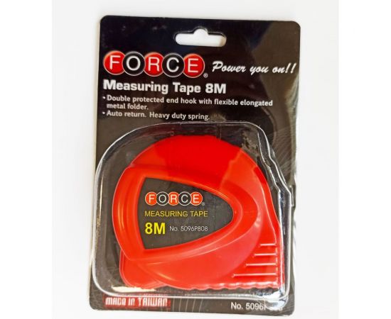 Рулетка 8 метров FORCE 5096P808 