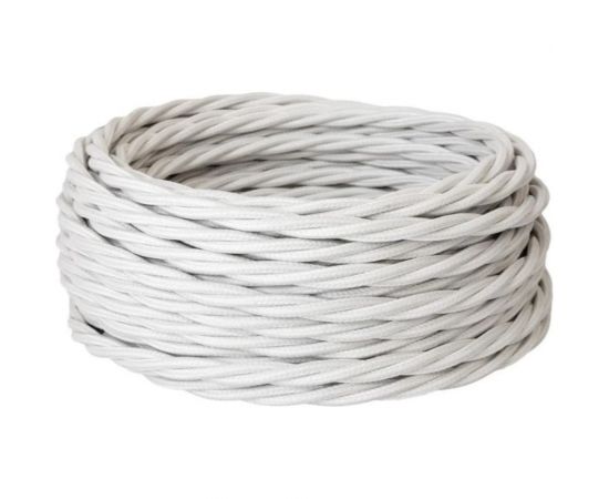 Силовой кабель Retro Electro, ретро, 3х2,5, белый, длина бухты 20 2254738 