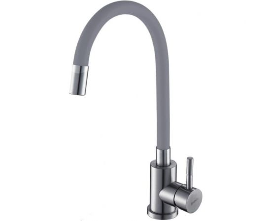 Смеситель для кухни SHIMIZU с гибким изливом Grey-S smz 1006568 