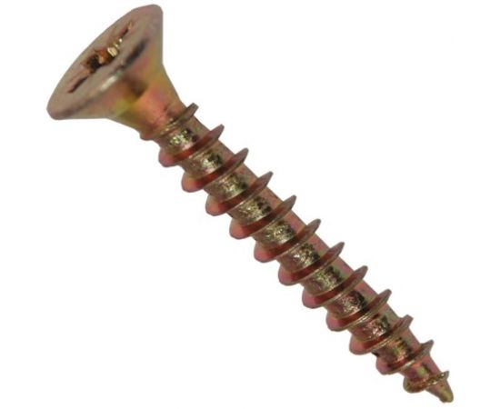 Потайной универсальный шуруп Метизный двор 3,0x35, желтый, 30 шт. 4690441018564 